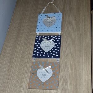 Polka Dot Heart Photo Frames